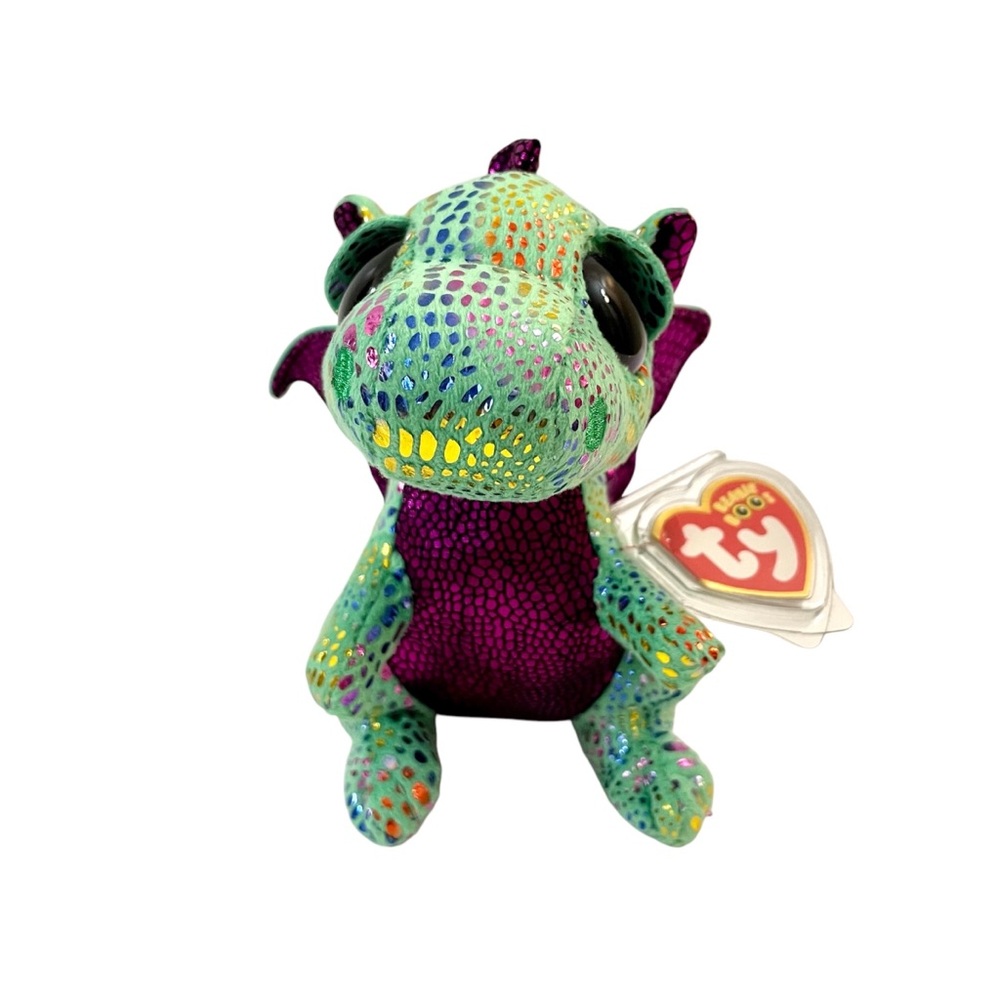 Ty Beanie Boos Cinder Green Dragon 6” NWT